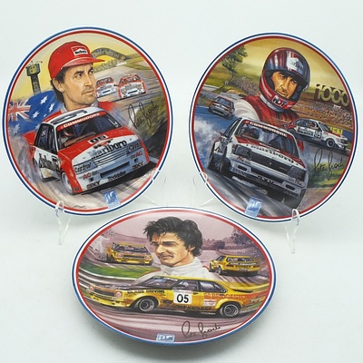 Three Limited Edition Bradford Exchange Peter Brock Plates, Including One, Two & Out in Style, Coming of the Commodore and More