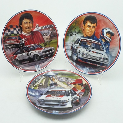 Three Limited Edition Bradford Exchange Peter Brock Plates, Including Brock First, Daylight Second, Business As Usual and More