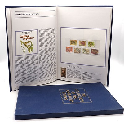 Collection of Australian Stamp Albums 1981-1989 and New Zealand Stamp Collection 1988