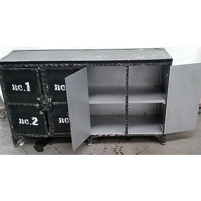 Rustic Steel Cabinet