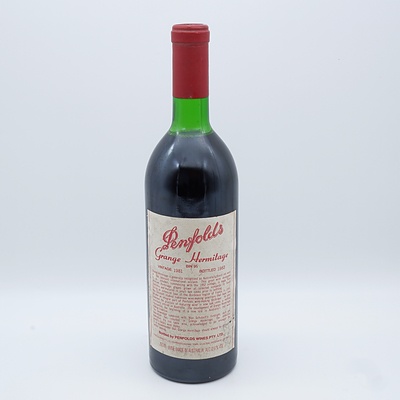 Penfolds Vintage 1981 Grange Hermitage - Lot 1042743 | ALLBIDS