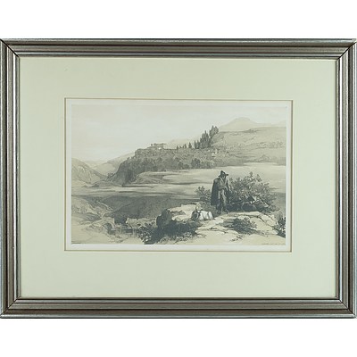 Two Edward Leir Lithographs of Sanbuci and Rome From Above Porta Portese