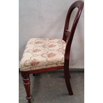Antique Style Balloon Back Chair
