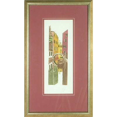 Limited Edition Colour Engraving of Venice, 7/100