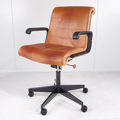 Leather Upholstered Executive Office Chair