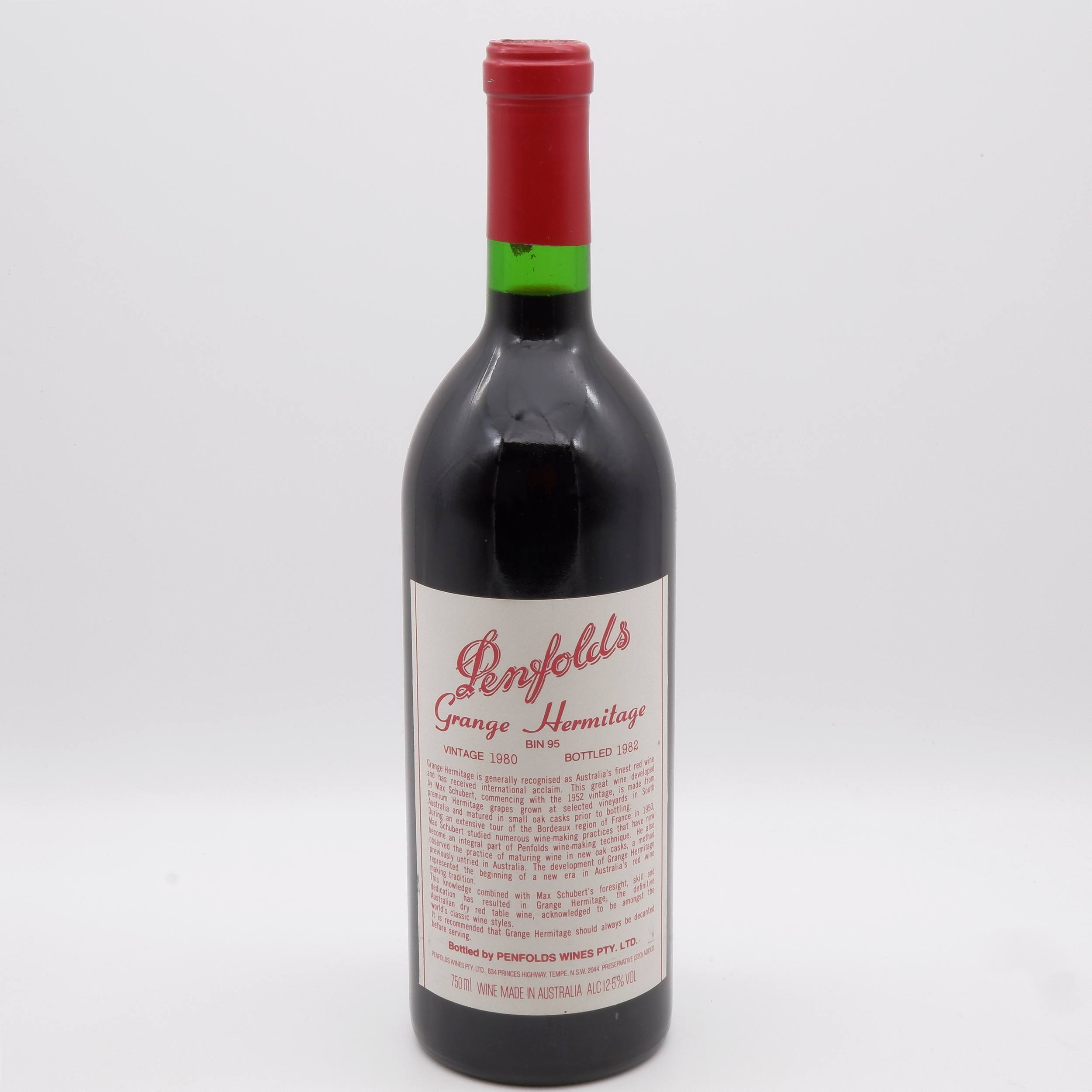 Penfolds Vintage 1980 Grange Hermitage - Lot 1042753 | ALLBIDS