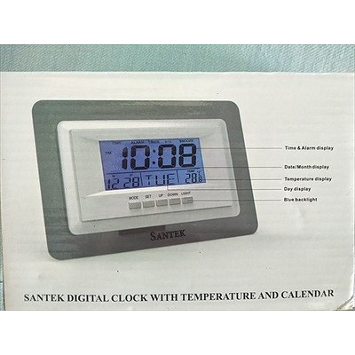 Santek Digital Clock With Temperature And Calendar (New)