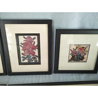 Collection Of Framed Pictures (Prints & Embroidery) (Qty: 5)