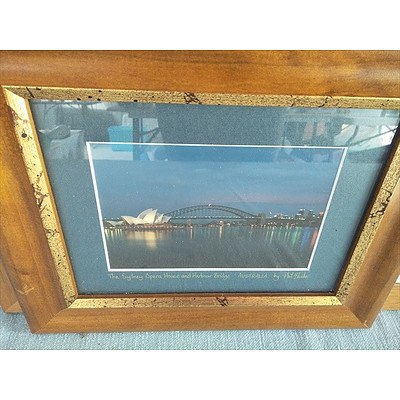 4 Framed Pictures In Timber Frames Including Albert Namatjira Print