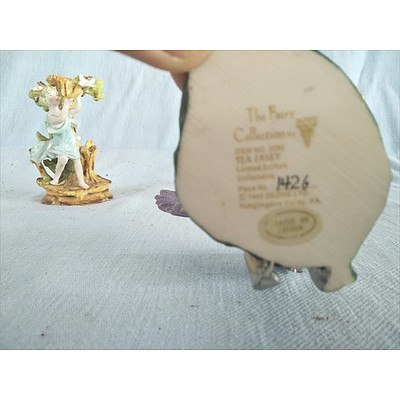 The Fairy Collection Tea Fairy (Item 5590 & Piece Number 1426) By Dezine Plus 2 Other Fairy Ornaments