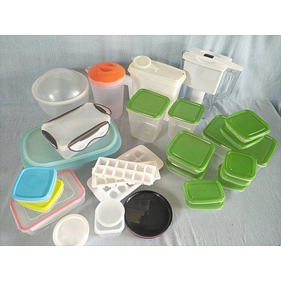 Kitchen Plastics Including Tupperware Britex Water Jug