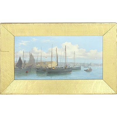 Mediterranean Scene Oil On Canvas 19th Century