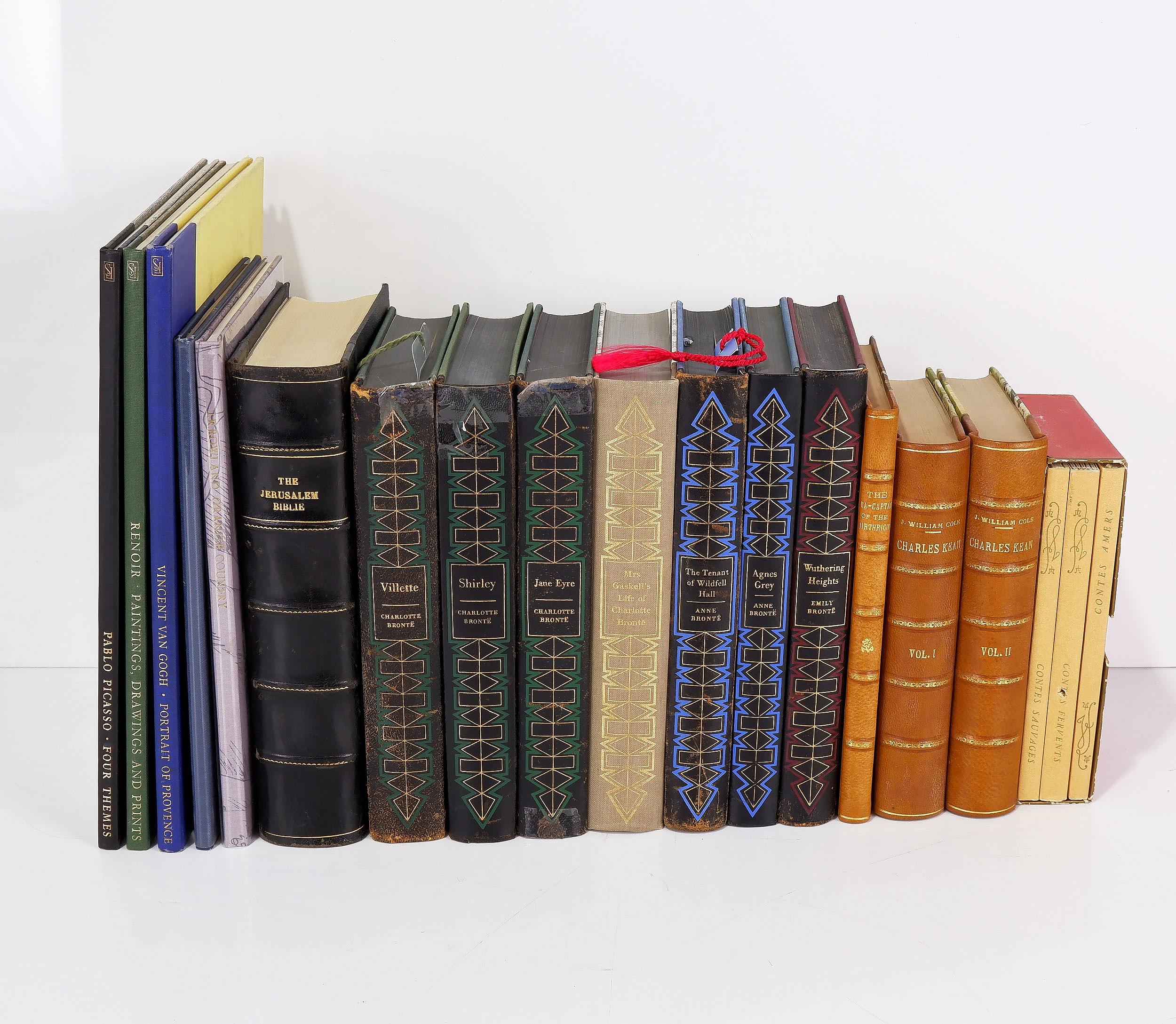 'Seventeen Various The Folio Society Books Including Works by Charlotte Bronte, Emily Bronte, Anne Bronte, J. R. Rowland and More'