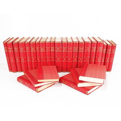 Twenty-Seven Various Gilt Tooled Leather Bound Books Including Novels by Joseph Conrad, Kate O'Brian, Lloyd C. Douglas and More