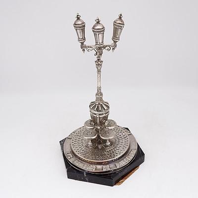 Silver Plated Barcelona Font De Canaletes 1888