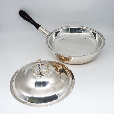 Antique Silver Plated Warming Pan
