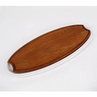 Rosthenal Studio-Line Serving Tray with Wooden Cutting Board