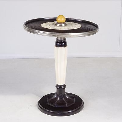 Tilley Bakelite Lamp Table with Central Lamp Column Now Reduced and Capped 