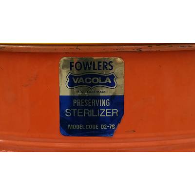 Fowlers Vacola Preserving Steriliser Drum and Jars