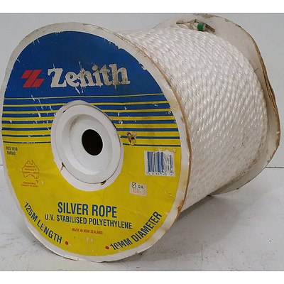125 Meter Roll of Zenith Super Silver Rope - New