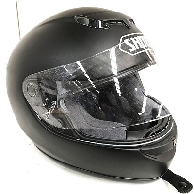 Shoei TZ-R Black Motorcycle Helmet - Brand New