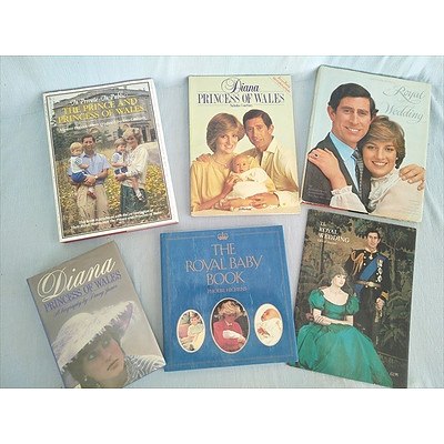 Royal Family Books: Prince and Princess of Wales (Qty: 5)