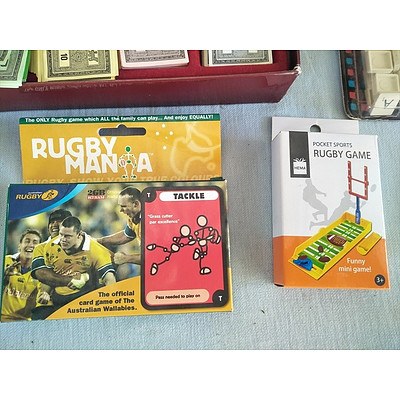 Assorted board and card games