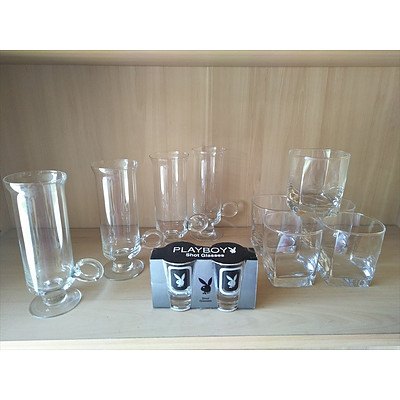 Assorted glasses