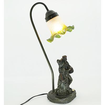 The Helena Collection Tulip Shade Table Lamp