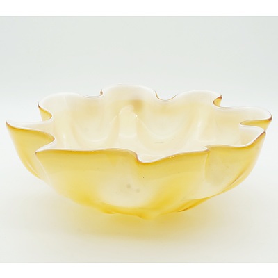 Japanese Cased Art Glass Bowl