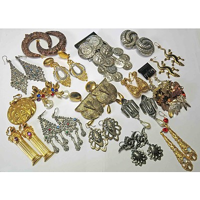 Collection of Dramatic & Different Fashion Earrings