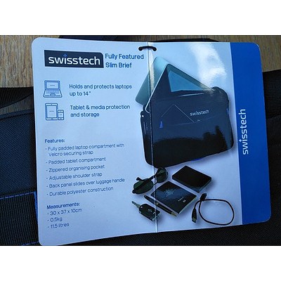 Swisstech St-B414 Slim Brief Laptop Bag (New)