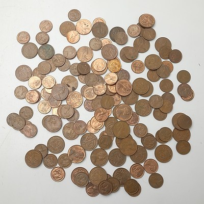 Group of Australian One Cent and Two Cent Coins