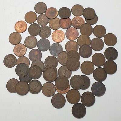 Group of Australian Pennies