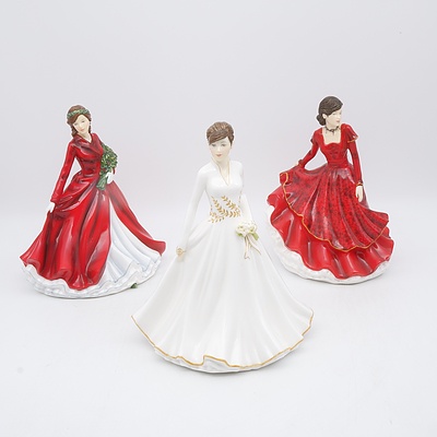 Royal Doulton Songs of Christmas Including Deck the Halls, Joy to the World and Winter Wonderland Figures