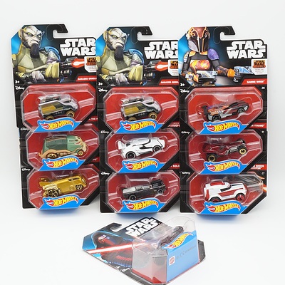 Ten Star Wars The Force Awakens Hot Wheels Character Cars
