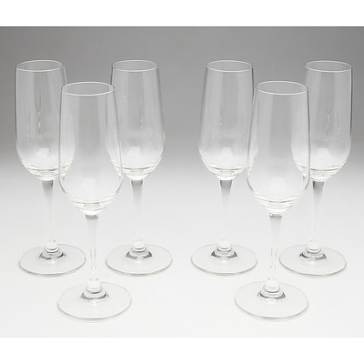 Six Lexington Goblet Glasses And Six Lexington Champagne Flutes