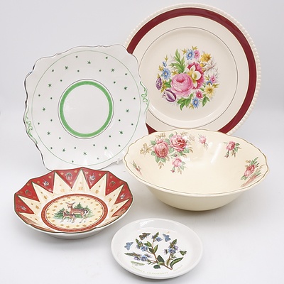 A Group of Various Plates and Bowl, Including Roslyn, J&G Meakin and More