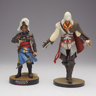 Two Assassin's Creed Figurines, Including Head Knocker and More