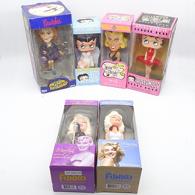 Group of Girls Dolls Including Wacky Wobbler, Marilyn Monroe, Betty Boop, and More
