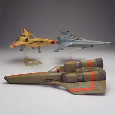 Three Battlestar Gallactica Model Planes, Including Colonial Viper MK 2, Colonial Viper MK 7 and More