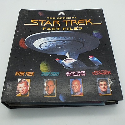 Group of Six Star Trek Fact Files Books