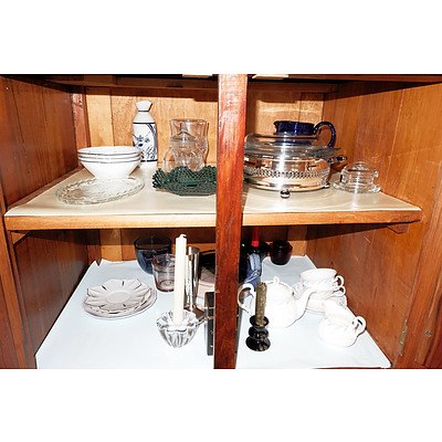 Contents of The Sideboard Cupboard and Drawers As Shown