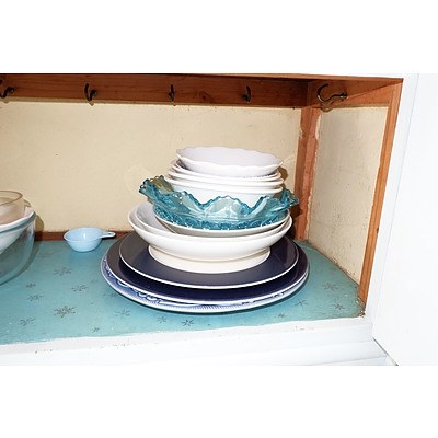 Large Quantity of Kitchenware and Collectable Miscellanea From All The Kitchen Cupboards Facing The Window