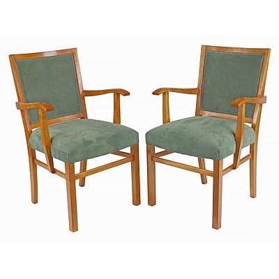 Pair of Fred Ward Maple Armchairs