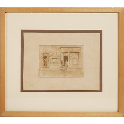 Katarina Vesterberg (Sweden Australia 1962-) Wilson's Oyster Saloon, Pencil