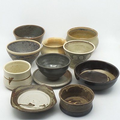 A Group of Australian Studio Pottery Bowls