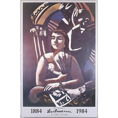 Max Beckmann (German 1884-1950) Die Loge Exhibition Poster, Offset Print