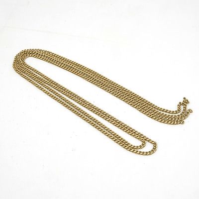 9ct Yellow Gold Foxtail Chain Without Ends 2g