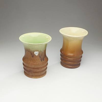 Two Vintage Newton Pottery Sydney Vases